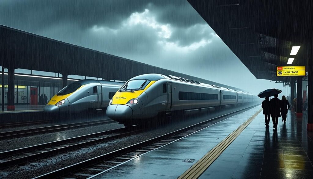 eurostar suspend ses liaisons ferroviaires en raison des intempéries, impactant les voyages. suivez les dernières informations et conseils pour vos déplacements.
